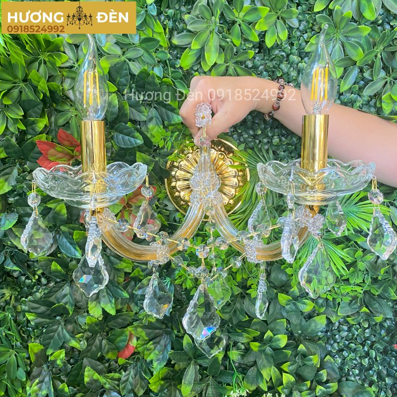 Đèn tường pha lê cổ điển chính hãng VDC81156T2